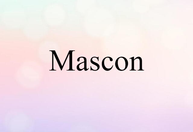 Mascon (noun) Definition, Meaning & Examples