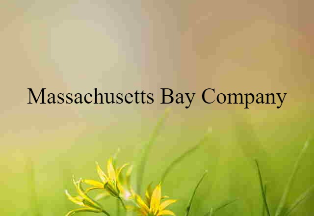 Massachusetts Bay Company