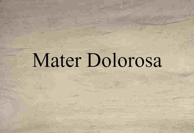 mater dolorosa