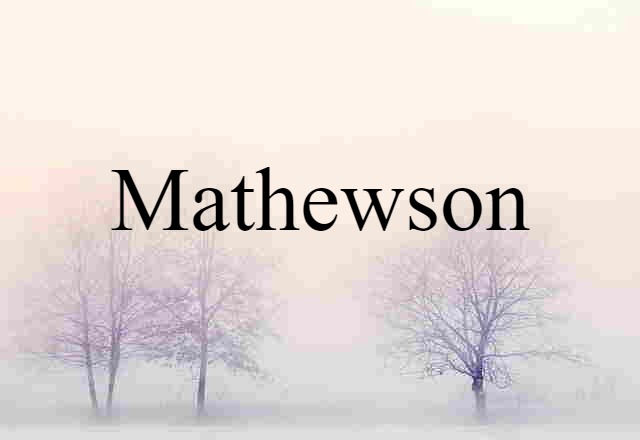 Mathewson