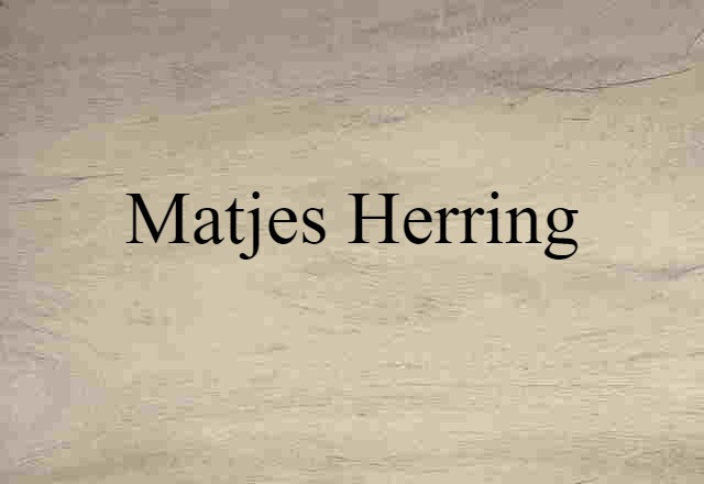 matjes herring