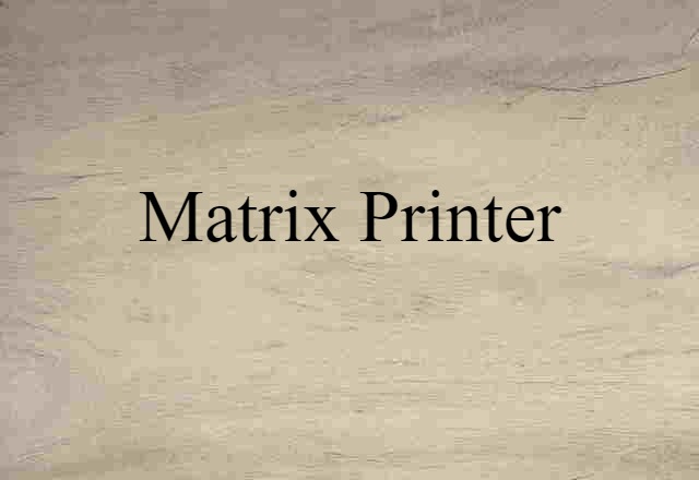 matrix printer