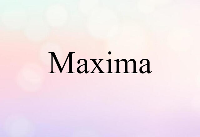 maxima