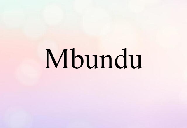 Mbundu