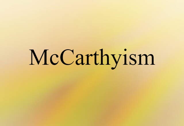 McCarthyism