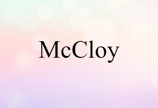 McCloy