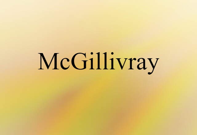 McGillivray