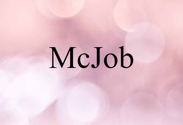 McJob