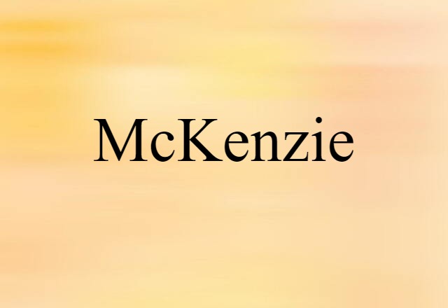 McKenzie