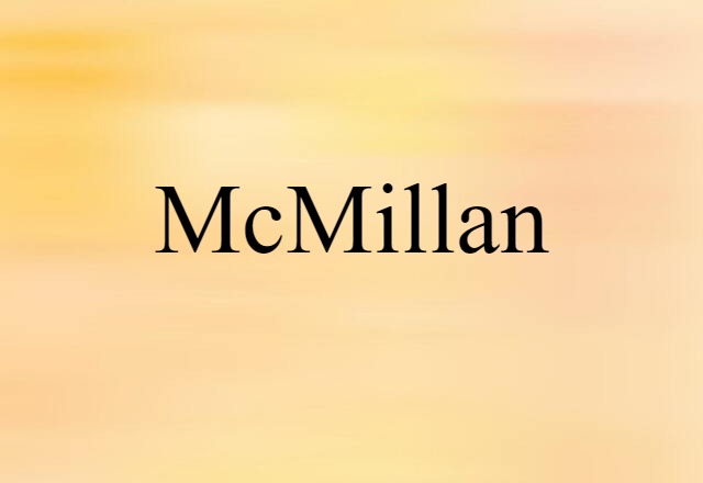 McMillan