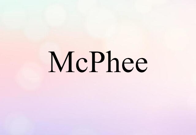 McPhee