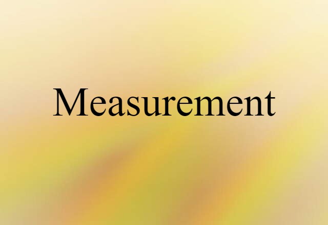 measurement