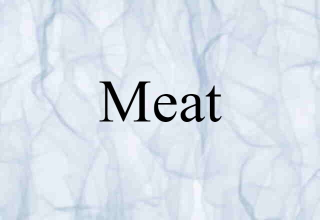 Meat (noun) Definition, Meaning & Examples