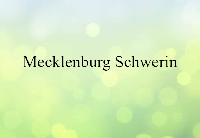 Mecklenburg-Schwerin