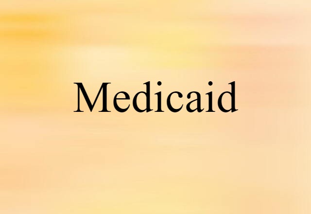 Medicaid (noun) Definition, Meaning & Examples