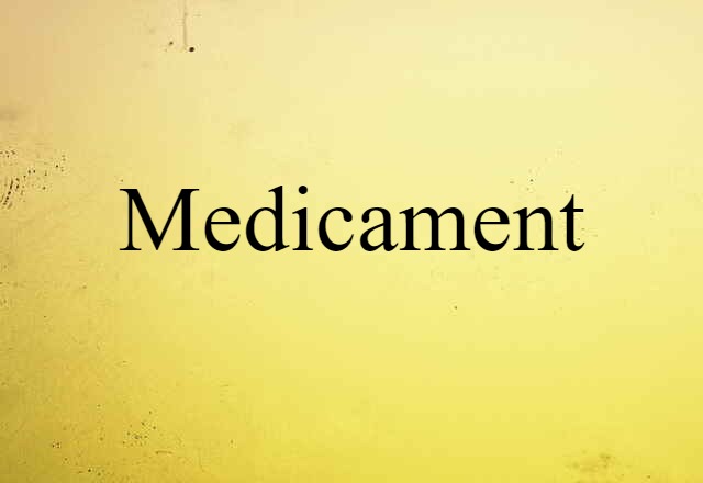 Medicament (noun) Definition, Meaning & Examples