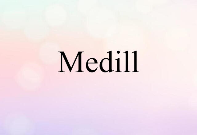 Medill (noun) Definition, Meaning & Examples