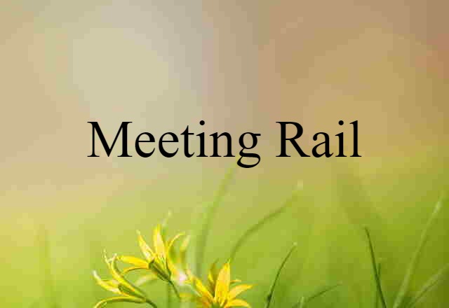 meeting rail