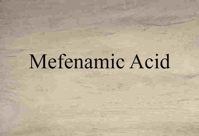 mefenamic acid