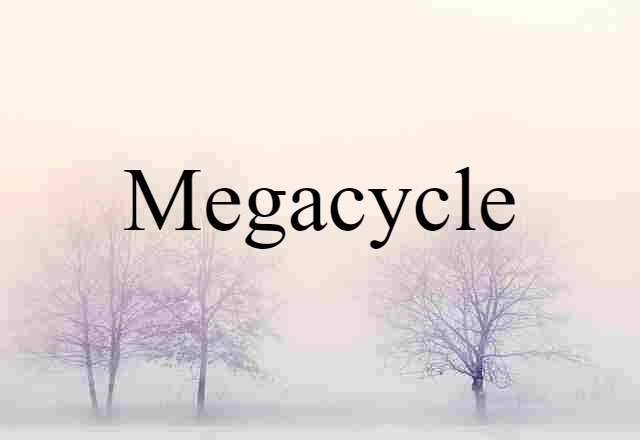 Megacycle (noun) Definition, Meaning & Examples