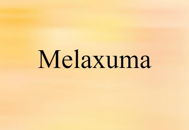 Melaxuma (noun) Definition, Meaning & Examples