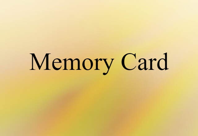 memory card