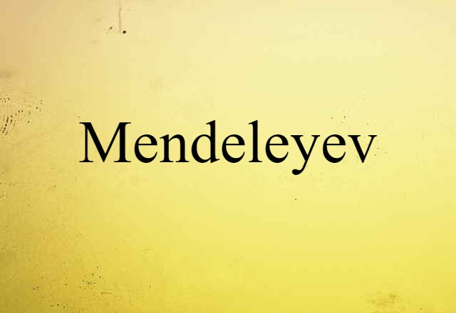 Mendeleyev