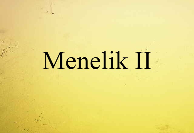 Menelik II