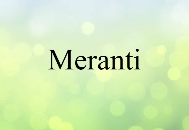 meranti