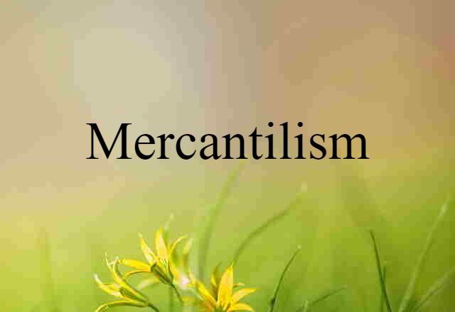 Mercantilism (noun) Definition, Meaning & Examples