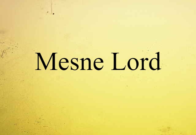 mesne lord