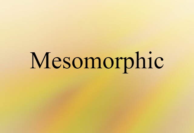 mesomorphic