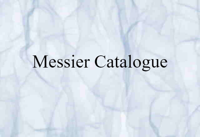 Messier catalogue