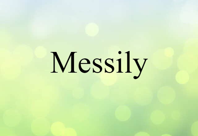 Messily (noun) Definition, Meaning & Examples