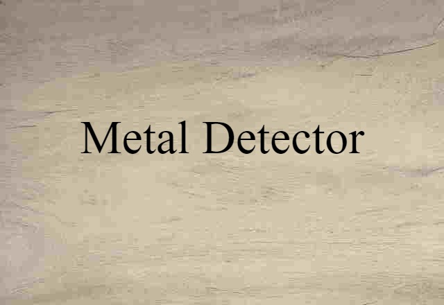 metal detector