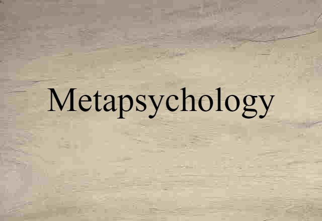 metapsychology