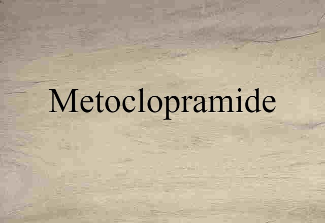 metoclopramide