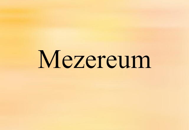 mezereum