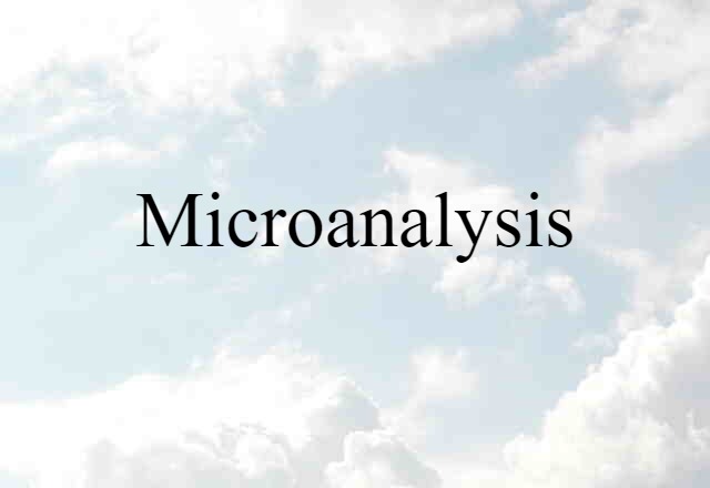 microanalysis