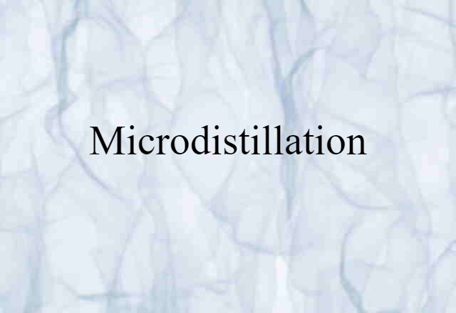 microdistillation