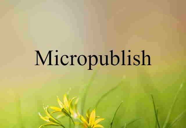 micropublish