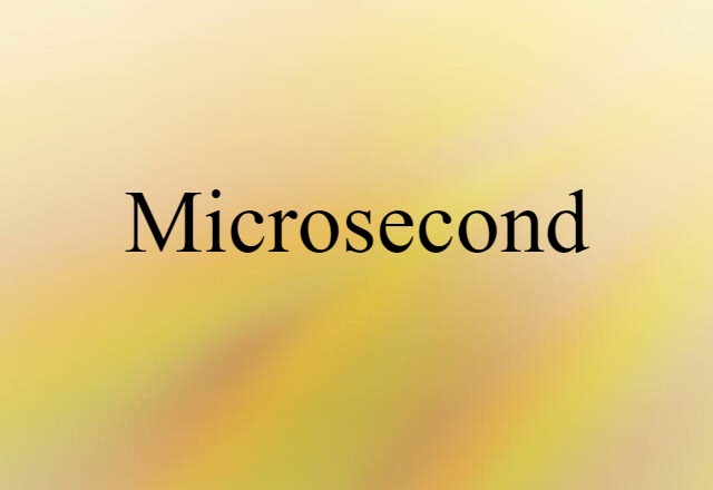 microsecond