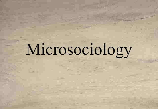 microsociology