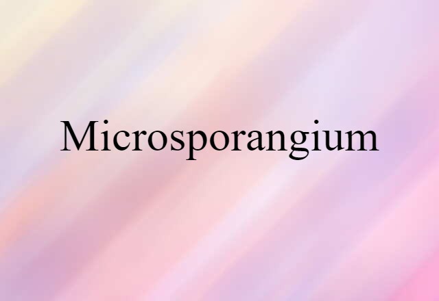 microsporangium