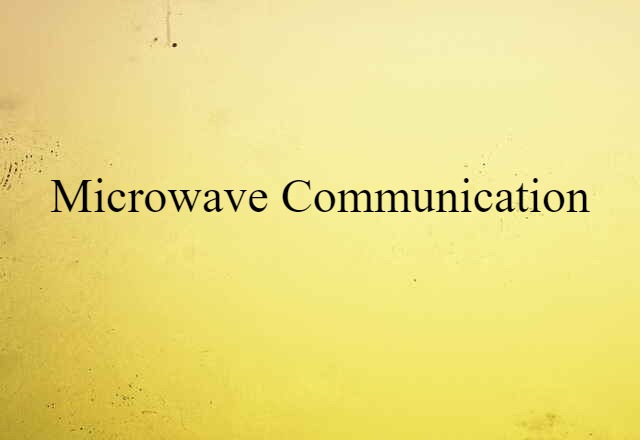 microwave communication