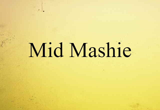 Mid-mashie (noun) Definition, Meaning & Examples