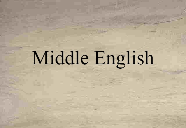 Middle English