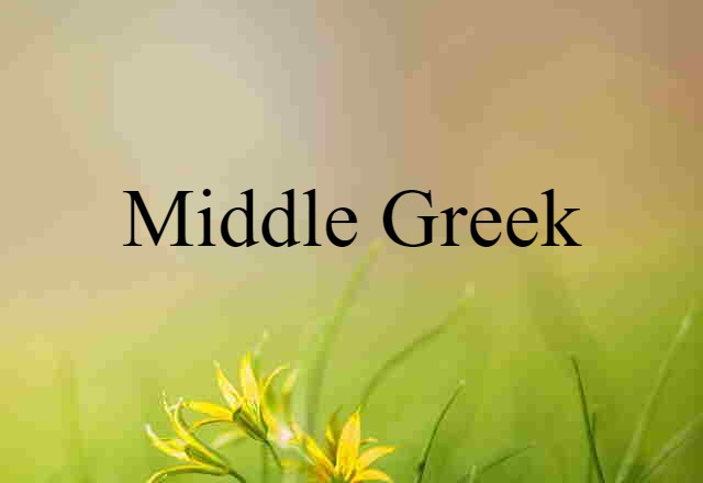 Middle Greek