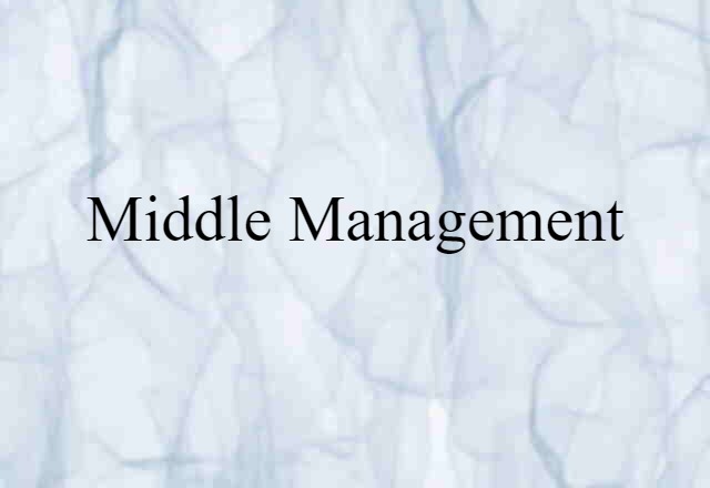 middle management