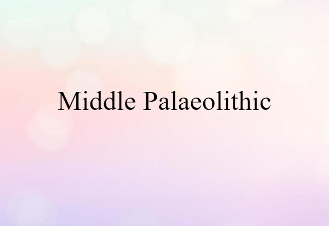 Middle Palaeolithic